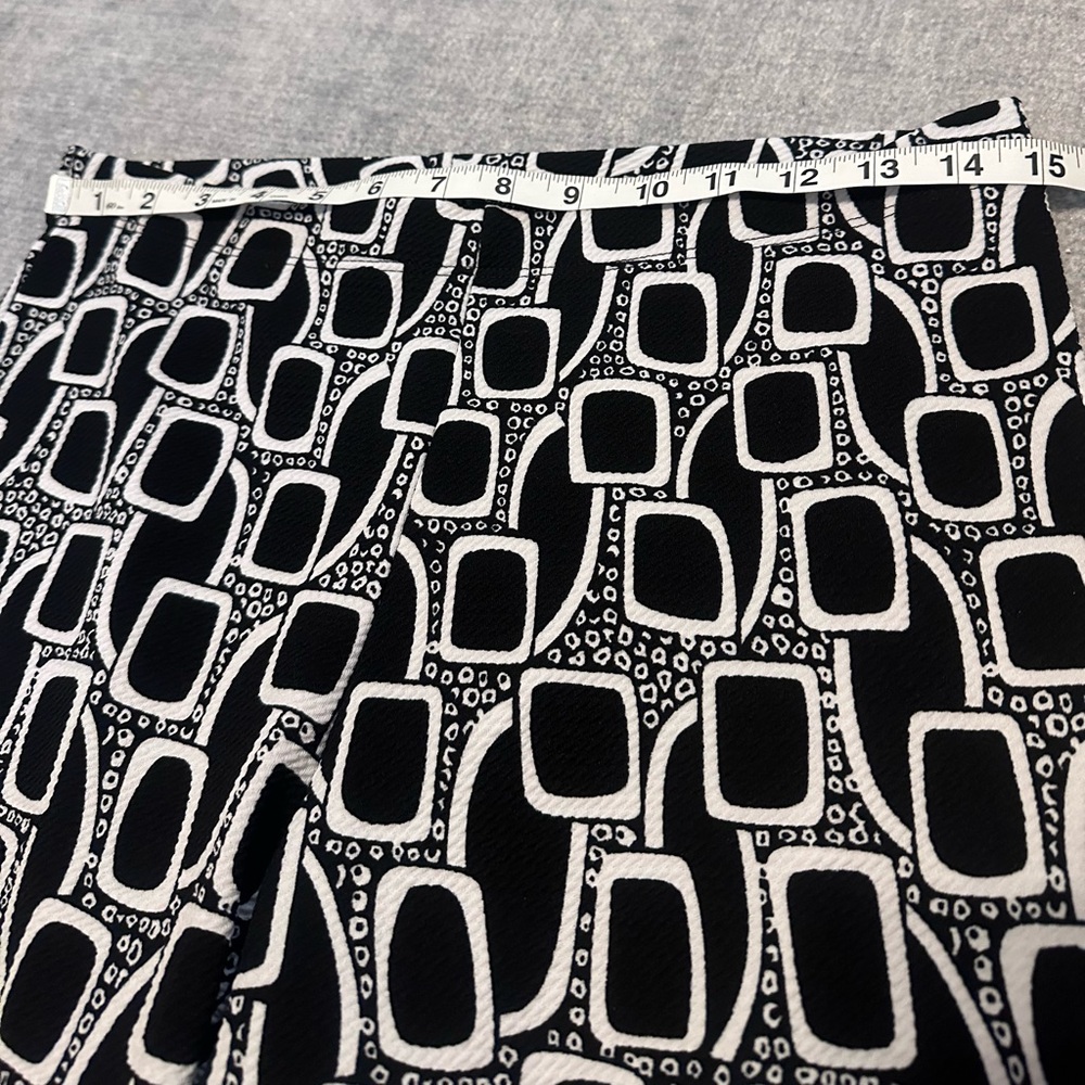 CLARA SUNWOO Womens Black and White Geometric Pants Size S Retro Business Career - Picture 4 of 7